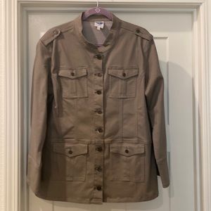 DG2 button up utility jacket. Brownish gray color.  Size XL HSN New no tags.